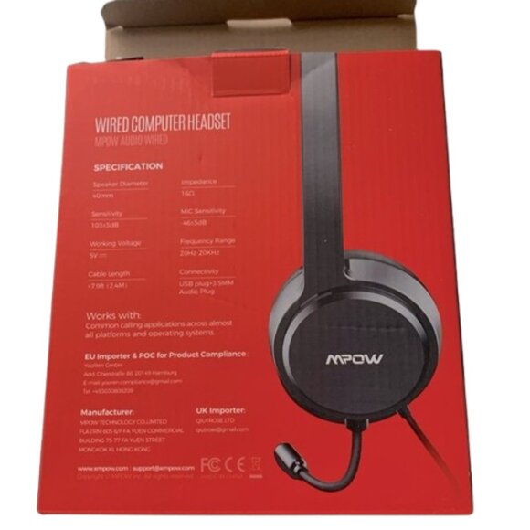 Wired Computer Headset - Black - Picture 4 of 6